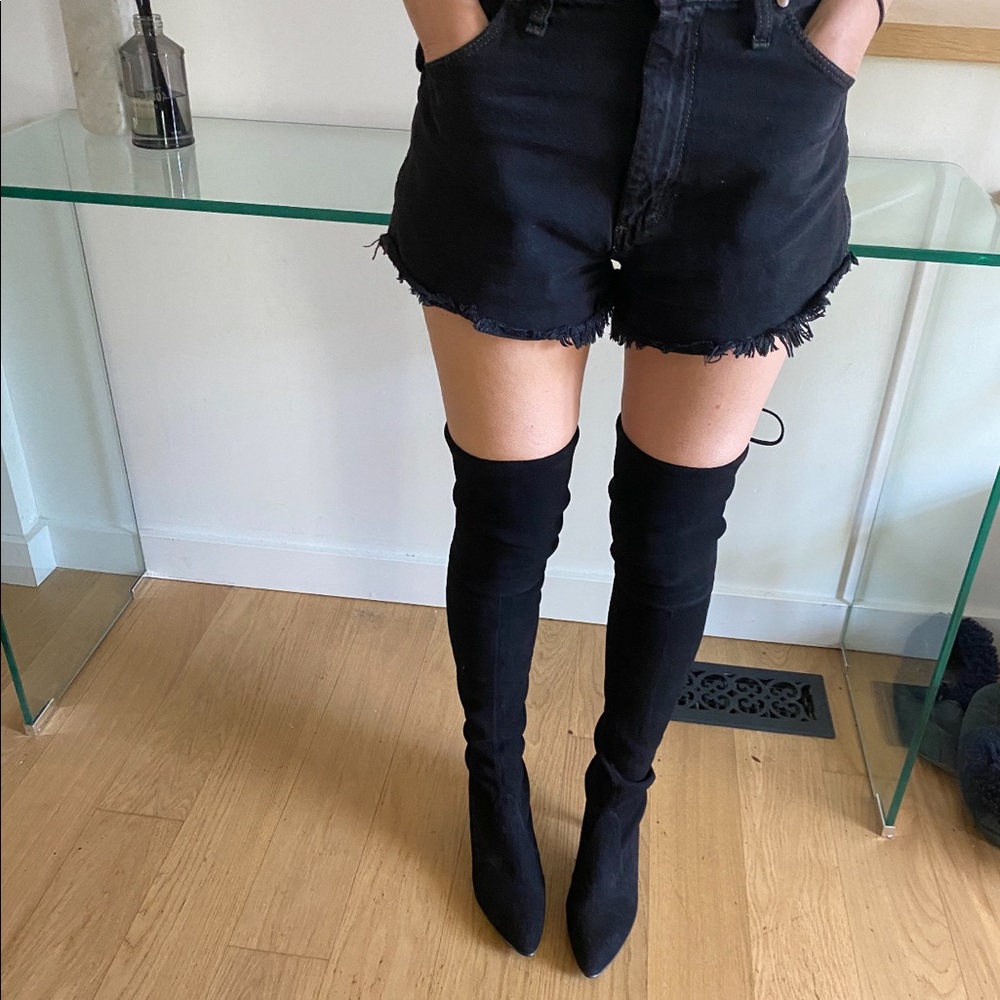 Stuart Weitzman Black Over the Knee Boots